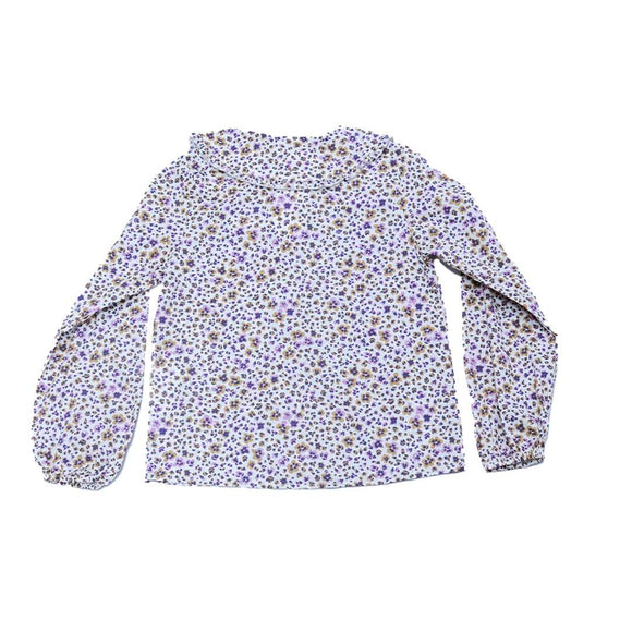 Animal Print Peterpan Collar Top Assorted Nawao.com