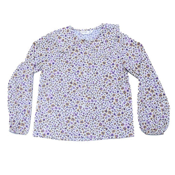 Animal Print Peterpan Collar Top Assorted Nawao.com