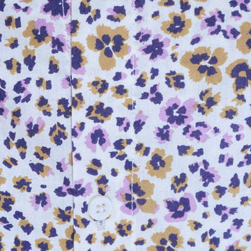 Animal Print Peterpan Collar Top Assorted Nawao.com