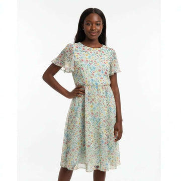 Aop Chiffon Dress Assorted Nawao.com