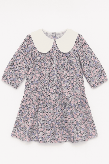 Aop Floral Peterpan Collar Dress Assorted Nawao.com