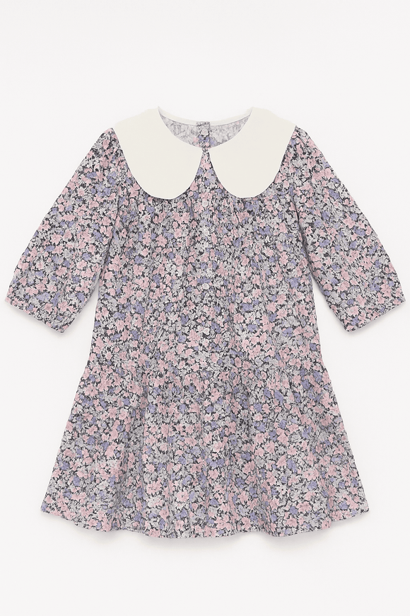 Aop Floral Peterpan Collar Dress Assorted Nawao.com