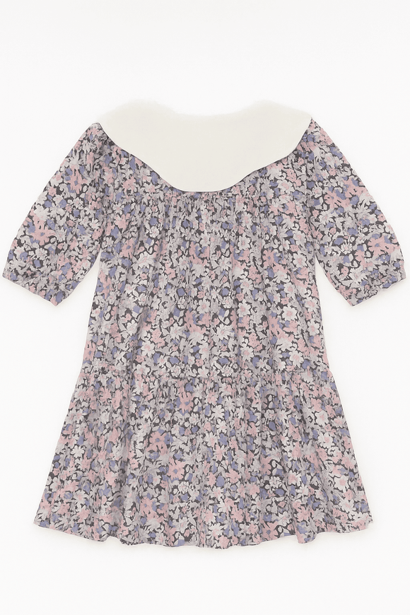 Aop Floral Peterpan Collar Dress Assorted Nawao.com