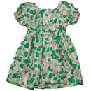 Aop Puff Sleeve With Bow Dress Nawao.com