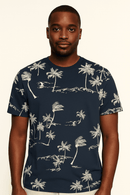 Aop Tee Navy Nawao.com