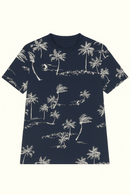 Aop Tee Navy Nawao.com