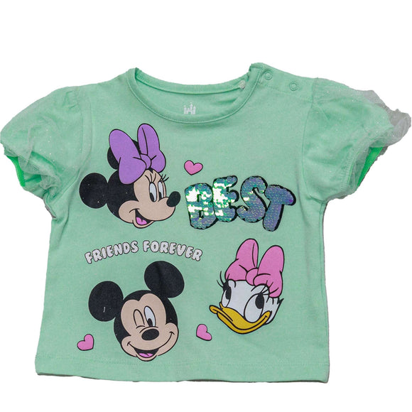 Aqua Donald Duck Mickey Minnie Mouse T Shirt Nawao.com