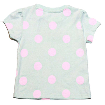 Aqua Polka Dot T Shirt Nawao.com