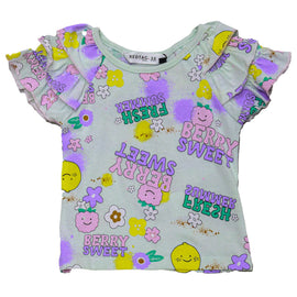 Aqua Tropical All Over Print Set Blue Nawao.com