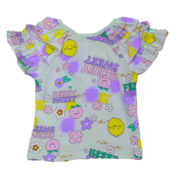 Aqua Tropical All Over Print Set Blue Nawao.com