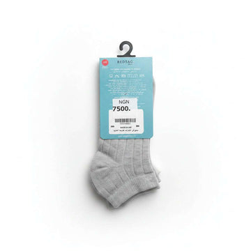 Assorted Pack Of 3 Ankle Length Ribbed Socks Navy Nawao.com
