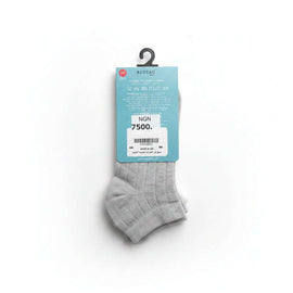 Assorted Pack Of 3 Ankle Length Ribbed Socks Navy Nawao.com