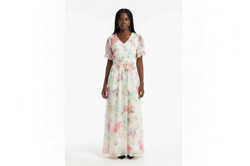 Assorted Printed Long Dress Nawao.com