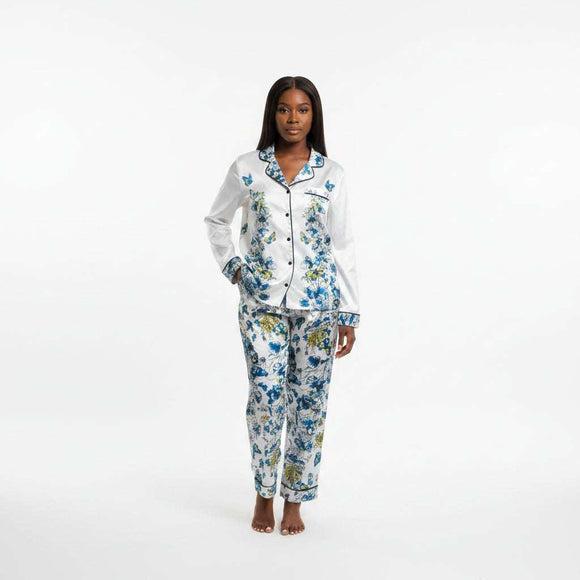 Assorted Satin Classic Pyjama Set Assorted Nawao.com
