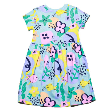 Assorted Short Sleeve Dress Nawao.com