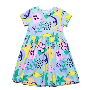 Assorted Short Sleeve Dress Nawao.com