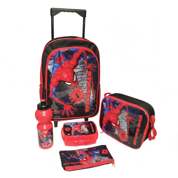 Assorted Spider Man 5 In 1 Value Pack  16  Trolley Bag Nawao.com
