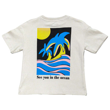 Asst Front And Back Print Oversize T Shirt Assorted Nawao.com