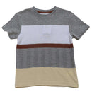 Asst Y D Striped Short Sleeve Jacquard T Shirt Assorted Nawao.com