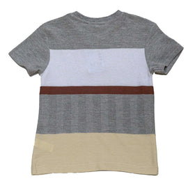 Asst Y D Striped Short Sleeve Jacquard T Shirt Assorted Nawao.com