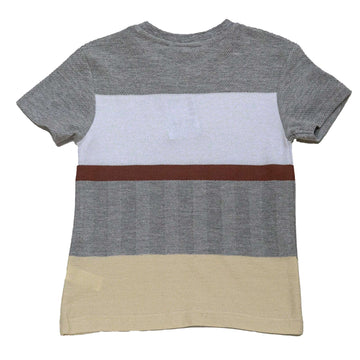 Asst Y D Striped Short Sleeve Jacquard T Shirt Assorted Nawao.com