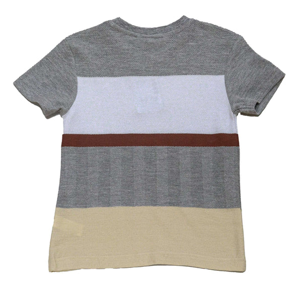 Asst Y D Striped Short Sleeve Jacquard T Shirt Assorted Nawao.com