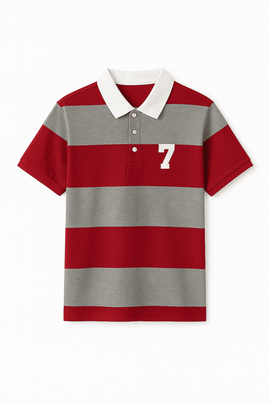 Autostripe Pique Polo  Rugby  Assorted Small Nawao.com