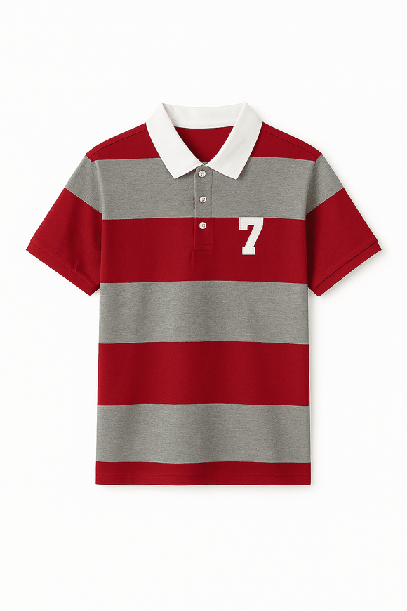 Autostripe Pique Polo  Rugby  Assorted Small Nawao.com