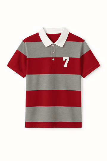 Autostripe Pique Polo  Rugby  Assorted Small Nawao.com