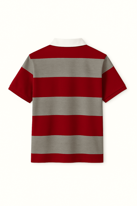 Autostripe Pique Polo  Rugby  Assorted Small Nawao.com