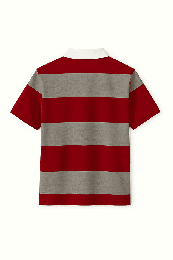 Autostripe Pique Polo  Rugby  Assorted Small Nawao.com