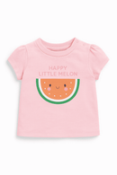 Baby Pink Strawberry All Over Print T Shirt Nawao.com
