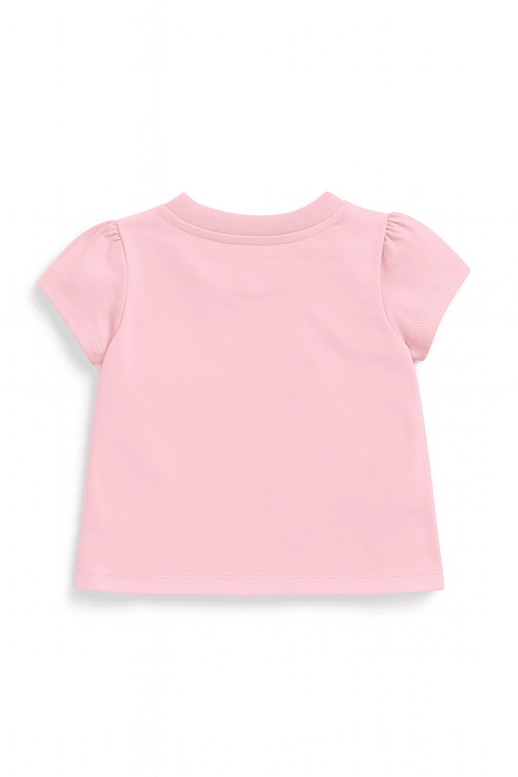 Baby Pink Strawberry All Over Print T Shirt Nawao.com