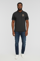 Badge Polo Shirt Charcoal Nawao.com