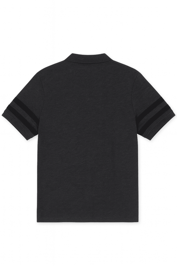 Badge Polo Shirt Charcoal Nawao.com