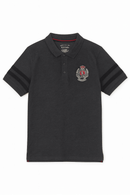 Badge Polo Shirt Charcoal Nawao.com