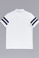 Badge Polo Shirt White Nawao.com