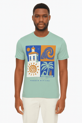 Basic Graphic Tee Assorted Nawao.com