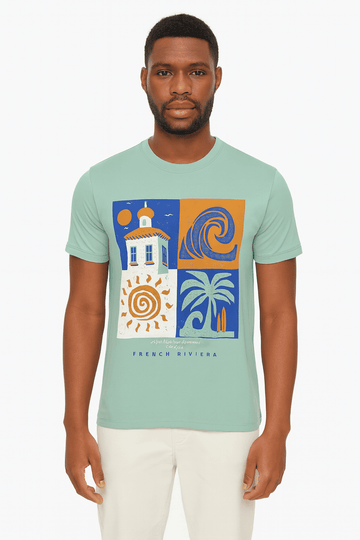 Basic Graphic Tee Assorted Nawao.com