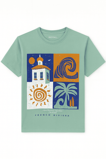 Basic Graphic Tee Assorted Nawao.com