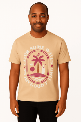 Basic Graphic Tee Assorted Small Nawao.com