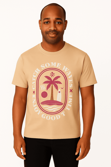 Basic Graphic Tee Assorted Small Nawao.com