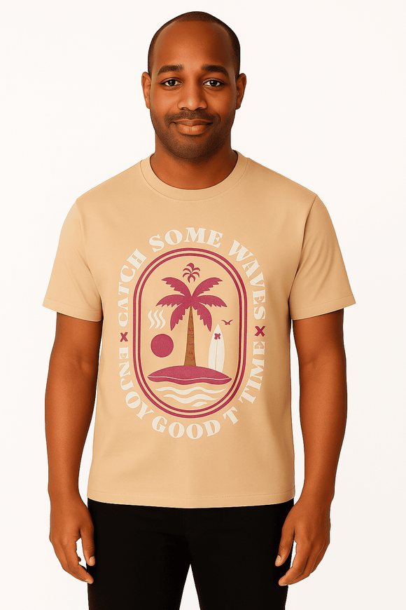 Basic Graphic Tee Assorted Small Nawao.com