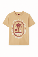 Basic Graphic Tee Assorted Small Nawao.com