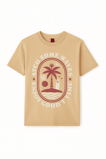 Basic Graphic Tee Assorted Small Nawao.com