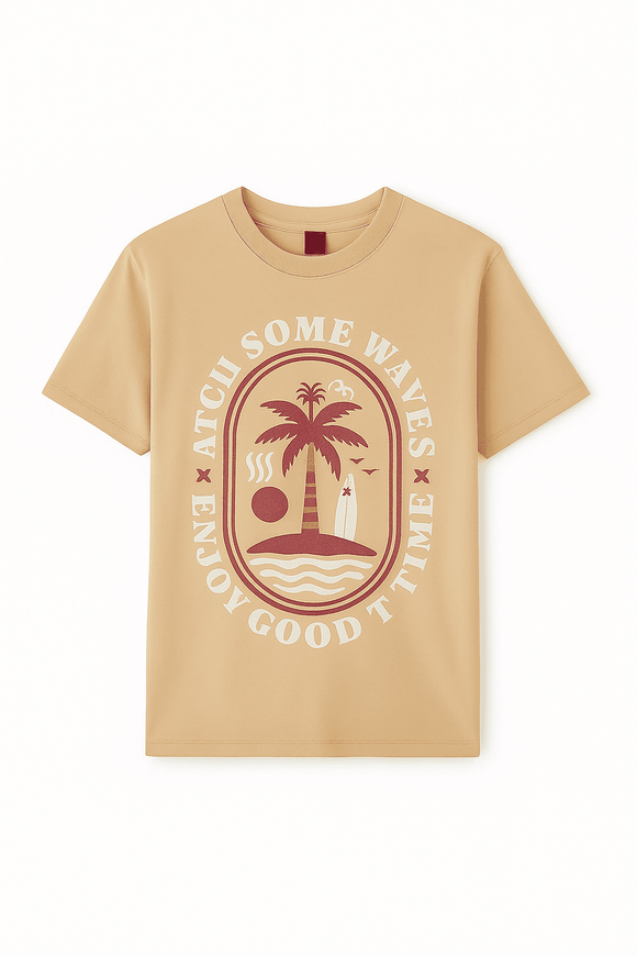 Basic Graphic Tee Assorted Small Nawao.com