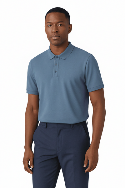 Basic Pique Polo Assorted Nawao.com