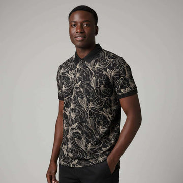Basic Polo Shirt Black Nawao.com