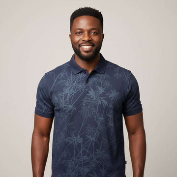 Basic Polo Shirt Blue Small Nawao.com