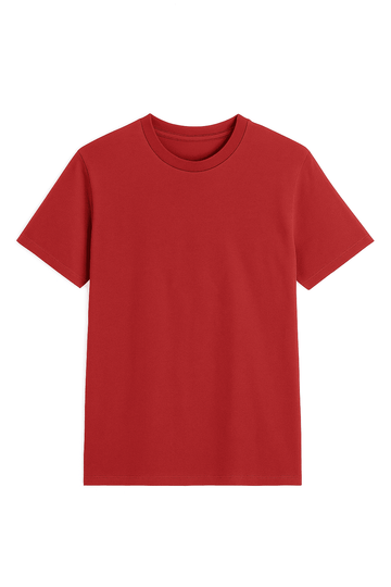 Basic Solid Crew Neck Tee Assorted Nawao.com